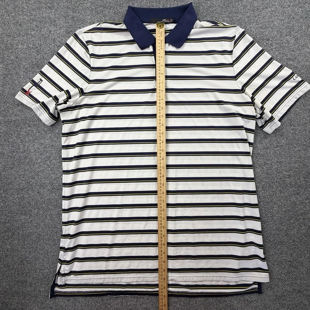 RLX Ralph Lauren Polo Golf Shirt XL Striped Performance Callaway Logo